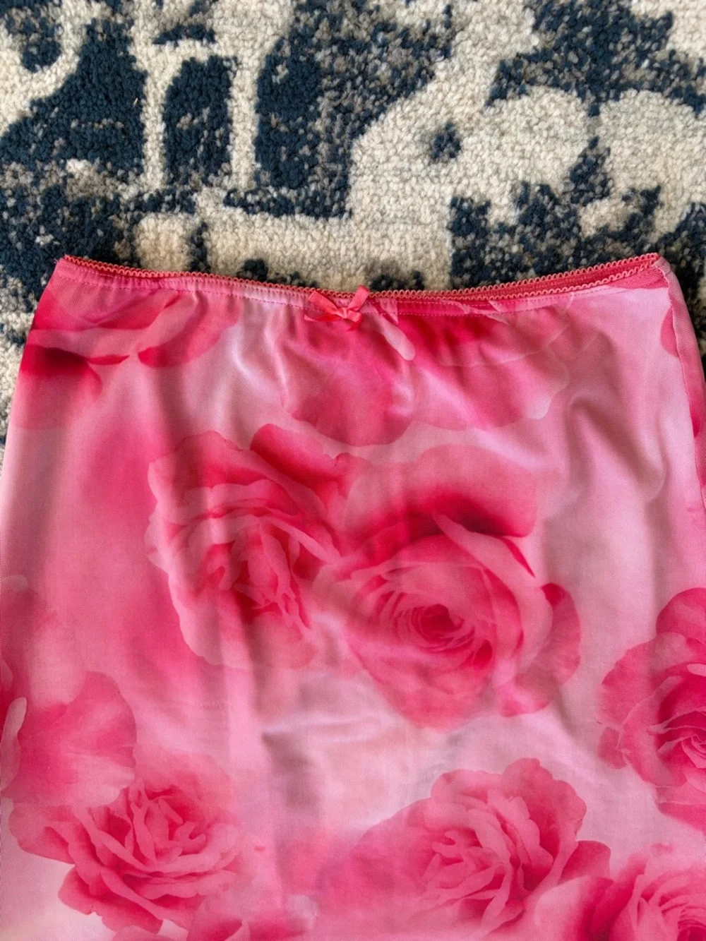 Urban Outfitters Pink Rose Maxi Skirt MEDIUM - Picture 4 of 8